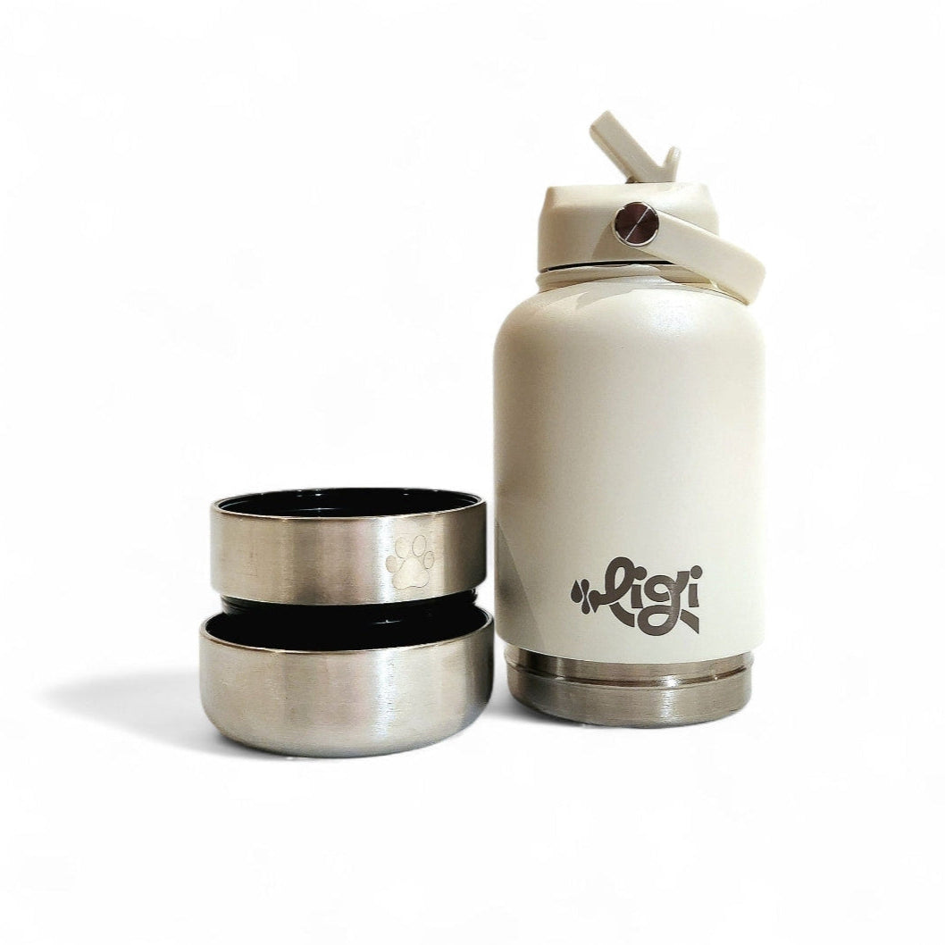 Dune White Portable Waterbottle